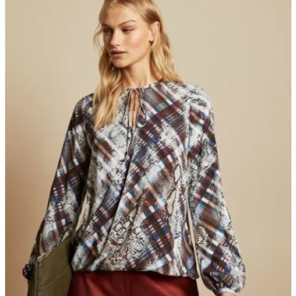 Ted Baker 1 (4US) Lyzza Mixed Print Top